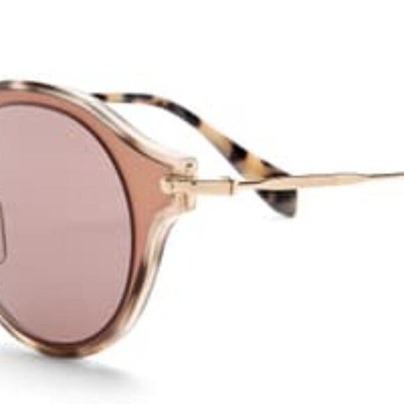 MIU MIU MATTE PINK 49mm Acetate Frame Sunglasses main image 4